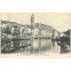 carte postale ancienne 13 MARTIGUES. Canal Saint-Sébastien et Eglise de la Madeleine.