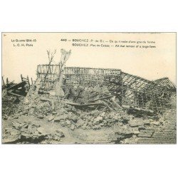 carte postale ancienne 62 SOUCHEZ. Reste d'une Ferme 1915. Guerre 1914-18
