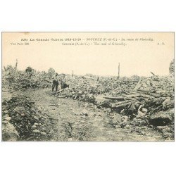 carte postale ancienne 62 SOUCHEZ. Route de Givenchy 1916. Guerre 1914-18