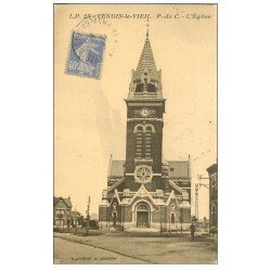 carte postale ancienne 62 VENDIN-LE-VIEL. Eglise 1933