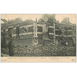carte postale ancienne 62 VERMELLES. Guerre 1914. Château et Poilu
