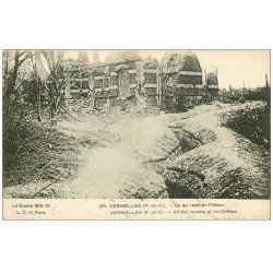 carte postale ancienne 62 VERMELLES. Guerre 1914. Restes du Château 1916