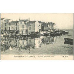 carte postale ancienne 13 MARTIGUES. Le Quai Sainte-Catherine