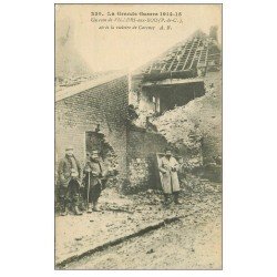 carte postale ancienne 62 VILLERS-AU-BOIS. Poilus après victoire de Carency