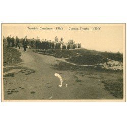 carte postale ancienne 62 VIMY RIDGE. Tranchées Canadiennes. Canadian Trenches