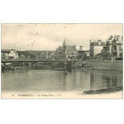 carte postale ancienne 62 WIMEREUX. Le Vieux Port 1926