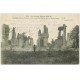 carte postale ancienne 62. ECURIE.. Les ruines du Château 1917