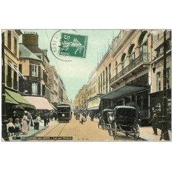 Lot 10 Cpa BOULOGNE-SUR-MER 62. Rue Thiers, Cathédrale, Château, Port et Quais, Pont, Bateaux Pêche, Route Wimereux