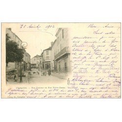 carte postale ancienne 70 CHAMPLITTE. Rue Pasteur ou Notre-Dame 1902