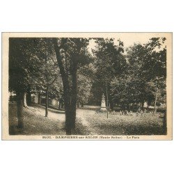 carte postale ancienne 70 DAMPIERRE-SUR-SALON. Le Parc 1934 avec nombreux Enfants