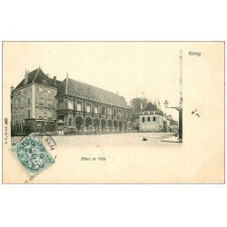 carte postale ancienne 70 GRAY. Hôtel de Ville 1905. Top Rare carte écrite à Raphaël Paynot, Sculpteur Modeleur à Paris