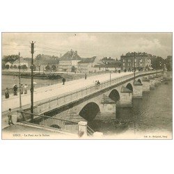 carte postale ancienne 70 GRAY. Le Pont vers 1900