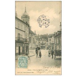 carte postale ancienne 70 JUSSEY. Rue Hôtel de Ville 1904