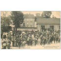 carte postale ancienne 70 LURE. Fête du Centenaire du Collège à la Gare