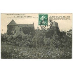 carte postale ancienne 70 ORICOURT. Ruines du Château 1909