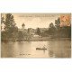 carte postale ancienne 70 PESMES. Passeur en barque sur l'Ognon