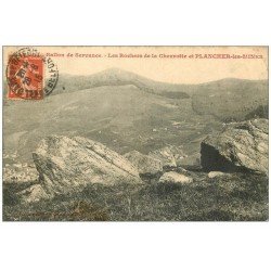 carte postale ancienne 70 PLANCHER-LES-MINES. Rochers de la Chevrotte 1915