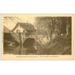 carte postale ancienne 70 SCEY-SUR-SAONE. Pont Allée des Boulingrins