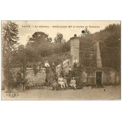 carte postale ancienne 70 VAITE. Grille et Jardin en Terrasse 1925
