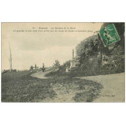 carte postale ancienne 70 VESOUL. Les Rochers de la Motte 1914