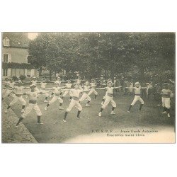 carte postale ancienne 71 AUTUN. Ensemble mains libres. Jeune Garde Autunoise