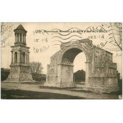 carte postale ancienne 13 SAINT-REMY-DE-PROVENCE. Monuments Romains 1928