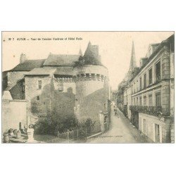 carte postale ancienne 71 AUTUN. Hôtel Rolin Tour ancien Castrum
