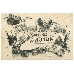 carte postale ancienne 71 AUTUN. Souvenir.