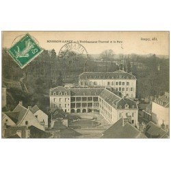 carte postale ancienne 71 BOURBON-LANCY. Parc Etablissement Thermal 1916