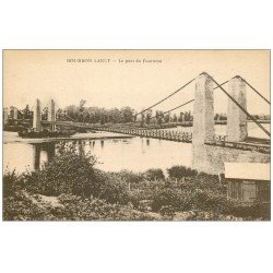 carte postale ancienne 71 BOURBON-LANCY. Pont du Fourneau