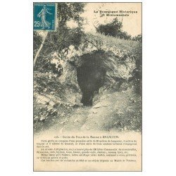 carte postale ancienne 71 BRANCION. Grotte du Four de la Baume 1924