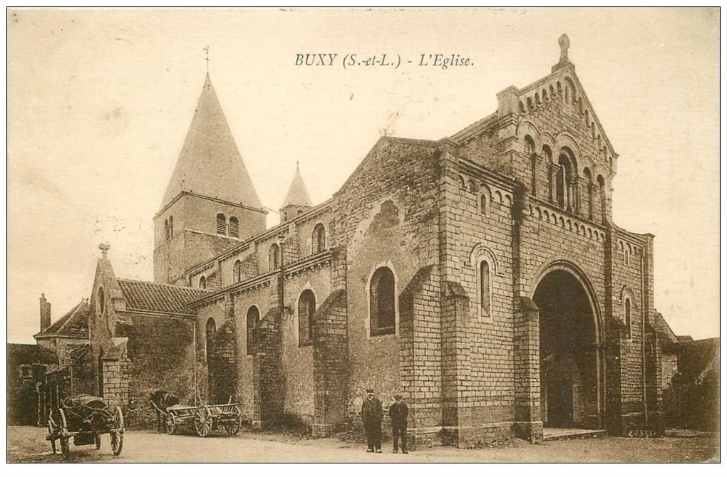 carte postale ancienne 71 BUXY. L'Eglise 1931