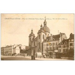 71 CHALON-SUR-SAONE. Hôtel Zinani Place Hôtel de Ville 1929. Diligences, Horlogorie, Boucherie, Pâtisserie...