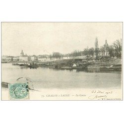 carte postale ancienne 71 CHALON-SUR-SAONE. La Genise 1903