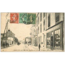 carte postale ancienne 71 CHALON-SUR-SAONE. Mercerie Avenue Boucicaut 1920