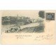 carte postale ancienne 71 CHALON-SUR-SAONE. Péniche et Lavandières Port Sainte-Marie 1901
