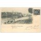 carte postale ancienne 71 CHALON-SUR-SAONE. Péniche et Lavandières Port Sainte-Marie 1901