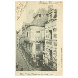 carte postale ancienne 71 CHALON-SUR-SAONE. Tailleur Rue Saint-Vincent 1901