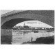 carte postale ancienne 71 CHAMBILLY. Pêcheur sous le Pont 1935