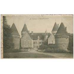 carte postale ancienne 71 CHATEAU DE MONTCONY 1902