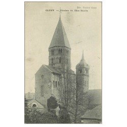 carte postale ancienne 71 CLUNY. Clocher de l'Eau Bénite. Timbre manquant