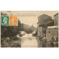 carte postale ancienne 71 CLUNY. Grosne au Pont de l'Etang 1924