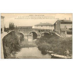 71 CLUNY. Pêcheurs à la ligne Pont de la Levée