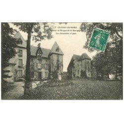 carte postale ancienne 71 COUCHES-LES-MINES. Château Marguerite de Bourgogne 1910