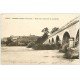 carte postale ancienne 71 DIGOIN. Pont sur l'Arroux et La Motte 1927