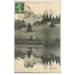 carte postale ancienne 71 EPINAC-LES-MINES. Villa de Frétoy 1913