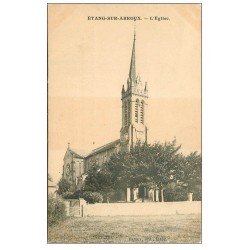 carte postale ancienne 71 ETANG-SUR-ARROUX. L'Eglise