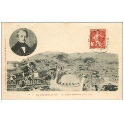 carte postale ancienne 71 LE CREUSOT en 1951. Eugène Schneider 1914