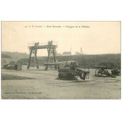 carte postale ancienne 71 LE CREUSOT. Polygone de la Villedieu. Usine Schneider