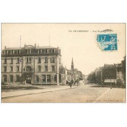 carte postale ancienne 71 LE CREUSOT. Rue Maréchal Foch 1923